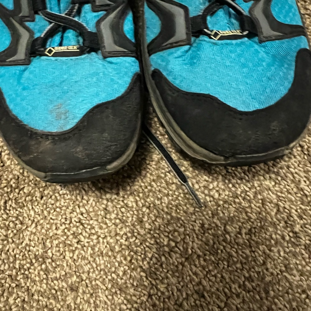 Lowa Teal Blue and Black Waterproof Hiking Boots Goretex - Picture 3 of 8